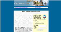 Desktop Screenshot of mindpowersubconscious.com